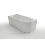 Ванна акриловая Azario LUTON 1700x800x580 пристенная, в комплекте с сифоном и металлической рамой, левая, белая LUT17080 L. Фото