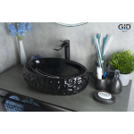 Раковина накладная GID 9030bf 48х34 52232 Черный Глянцевый Раковина накладная GID 9030bf 48х34 52232 Черный Глянцевый. Фото