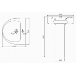 Раковина BELBAGNO Flay 56х44 BB0115L. Фото