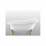 Ванна акриловая MAGLIEZZA Alba 150х70 (ножки золото). Фото